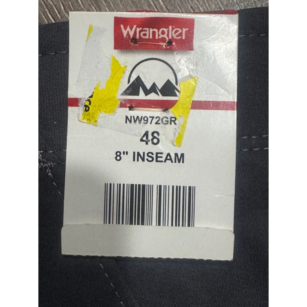 Wrangler Mens Hiker Shorts Gray Flex Waist UPF 30 Stretch Cargo NW972GR Size 48 - Picture 3 of 9